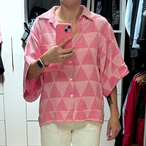 Small Flannel brand cotton short sleeve button down